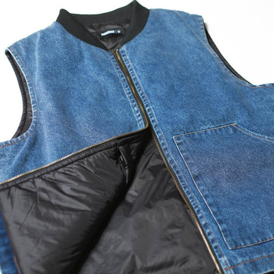 Theories Dakota Denim Vest - Blue Wash