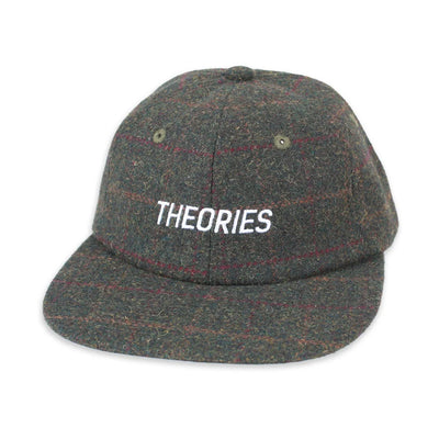 Theories Stamp Logo Tweed Snapback Hat - Plaid