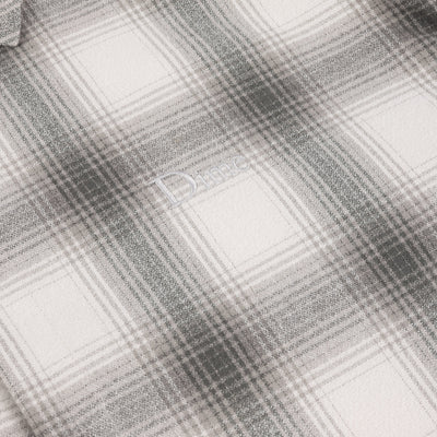 Dime Premium Flannel Shirt - Light Grey