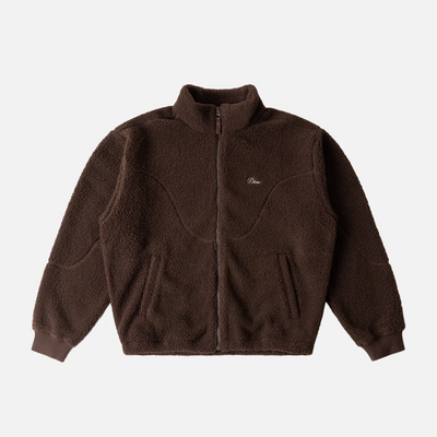 Dime Polar Fleece Sherpa Zip - Brown