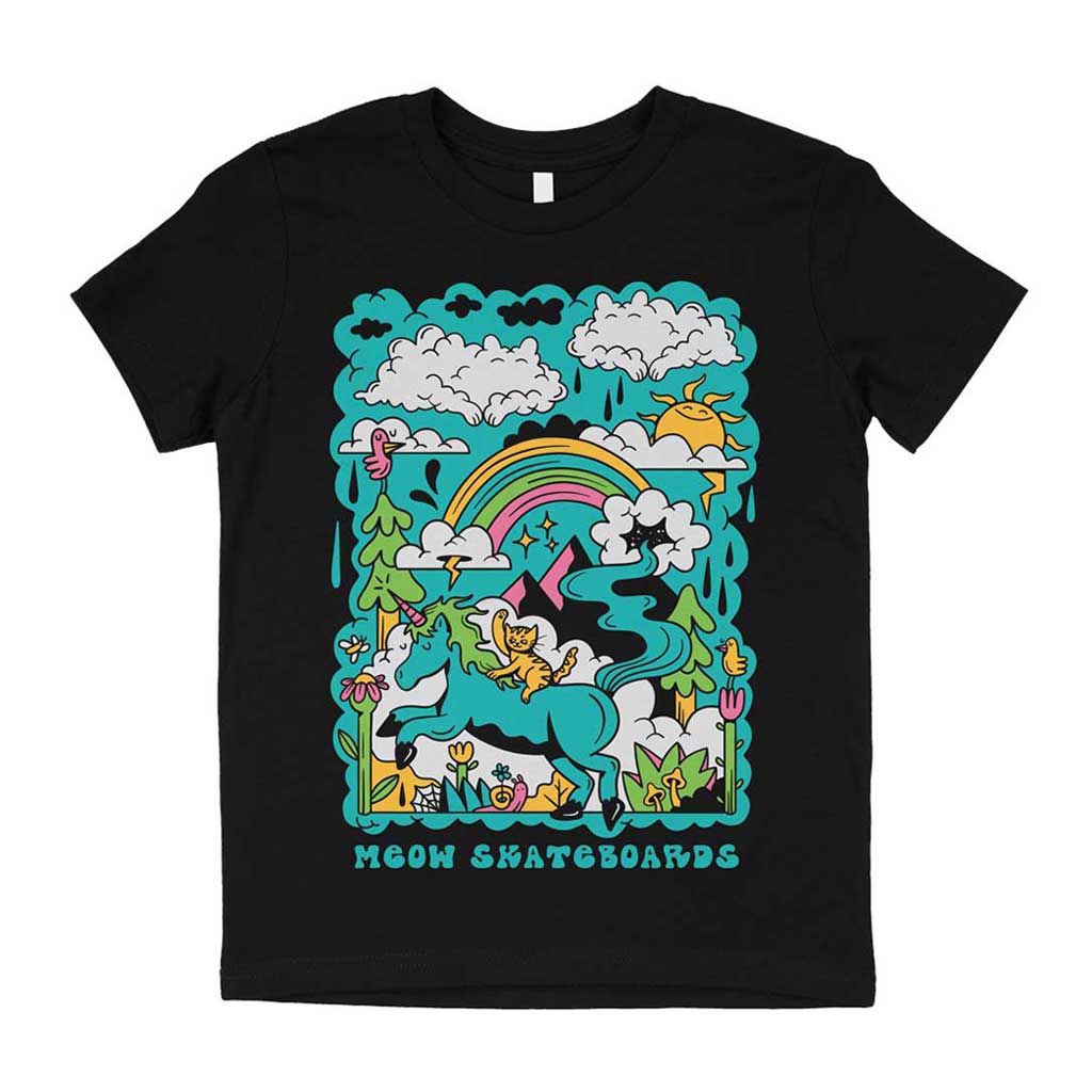 Meow Dream YOUTH T-Shirt - Black