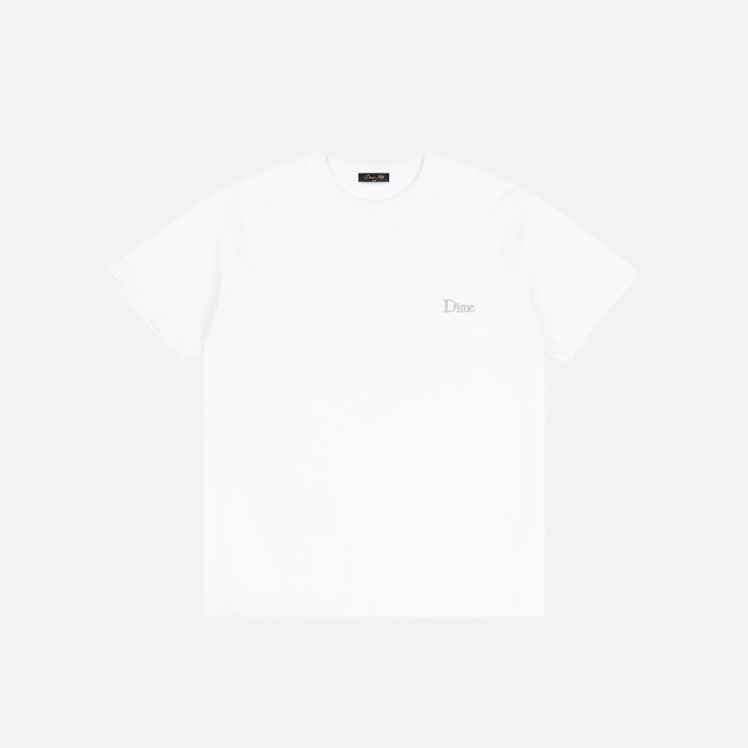 Dime Classic Small Logo T-Shirt - White