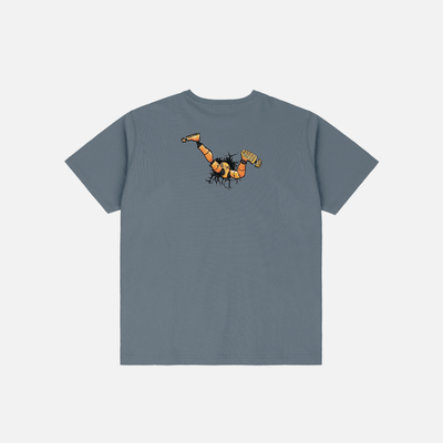 Dime Crashed T-Shirt - Granite
