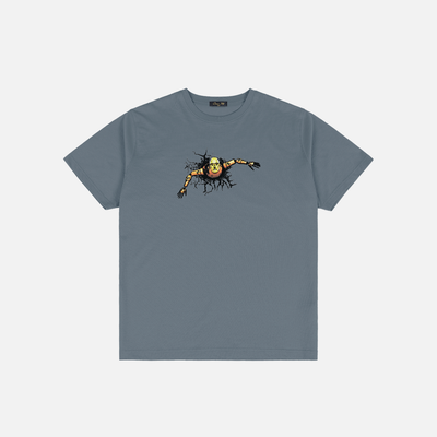 Dime Crashed T-Shirt - Granite