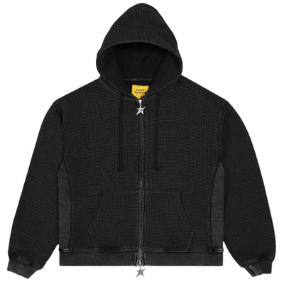 Carpet C-Star Double Zip Thermal Hoodie - Black