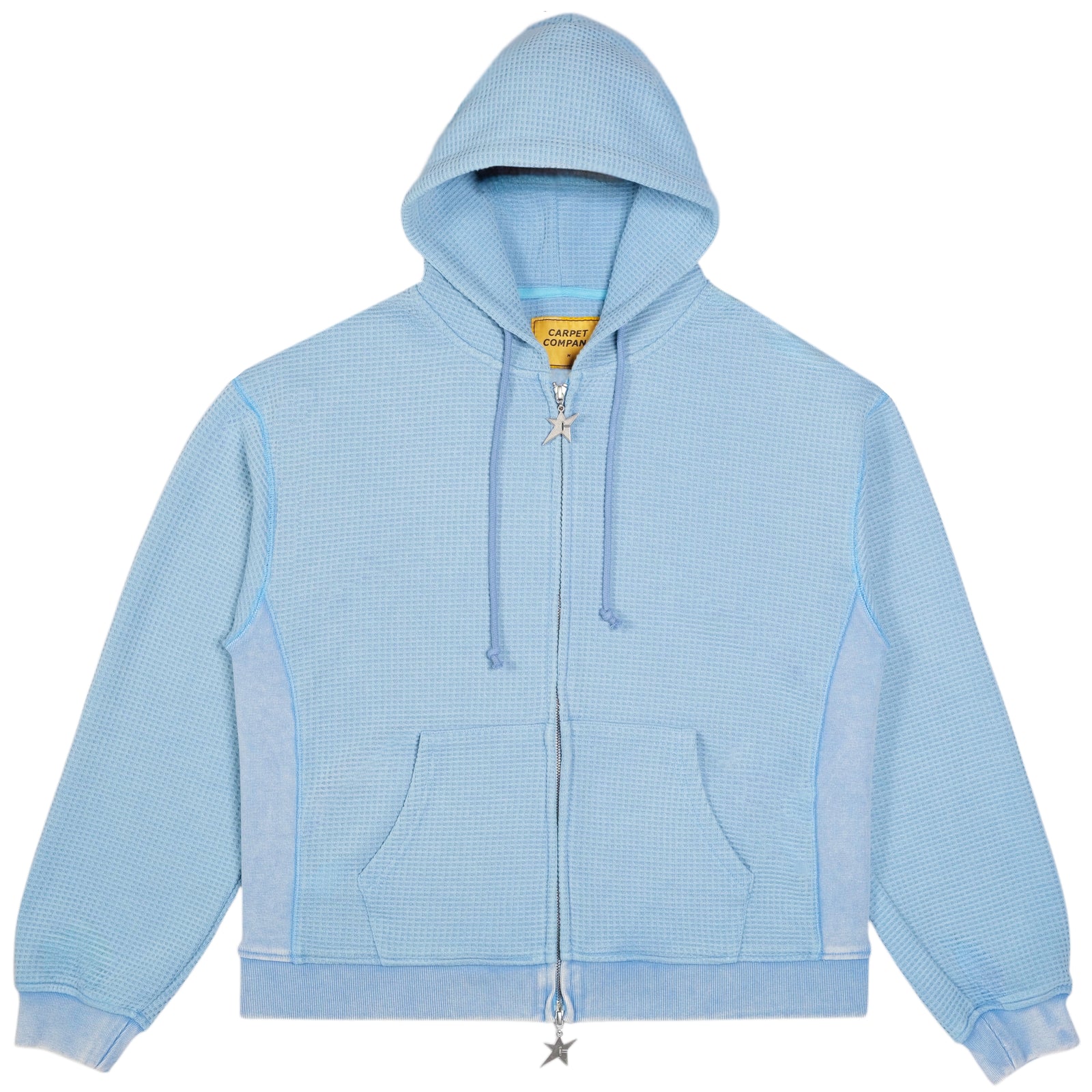 Carpet C-Star Double Zip Thermal Hoodie - Baby Blue