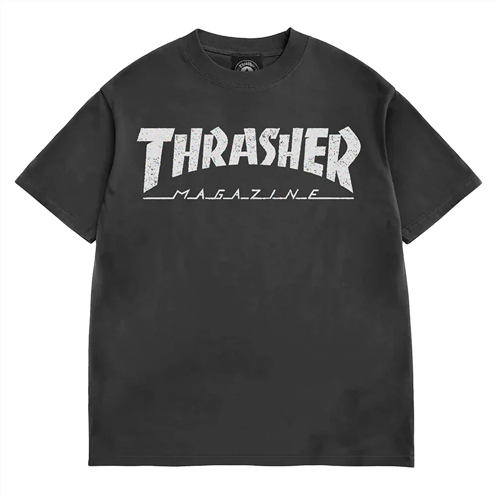 Thrasher Mag Vintage Logo T-Shirt - Black