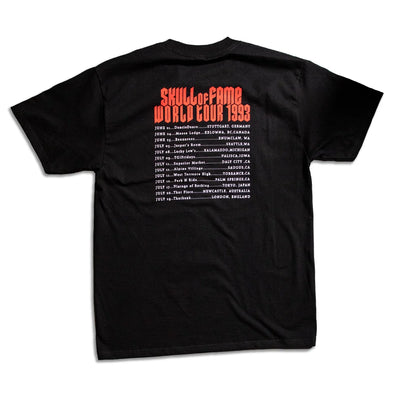 Girl Skull Of Fame World Tour Tee - Tar Black