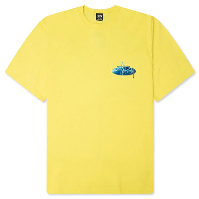 Stussy Wave Oval Tee - Lemon
