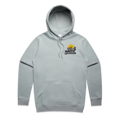 By And By Stickers Hooded Sweatshirt Smoke