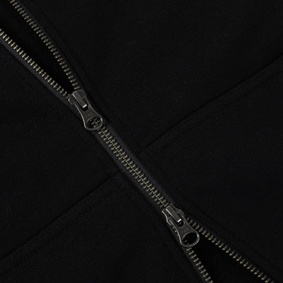 Dime Classic Small Logo Zip Hoodie - Black