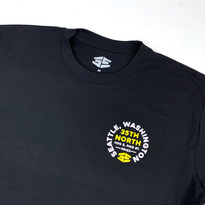 35th North Circle Logo T-Shirt -Black