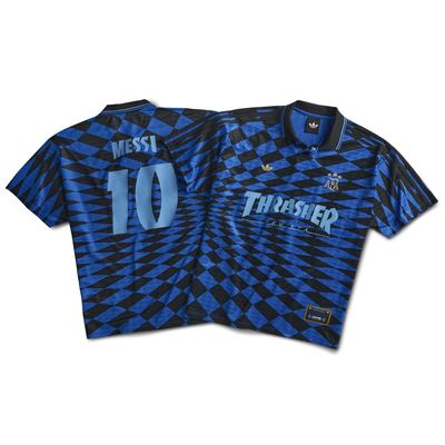 Adidas Thrasher X Argentina Messi Jersey - Black/ Blue