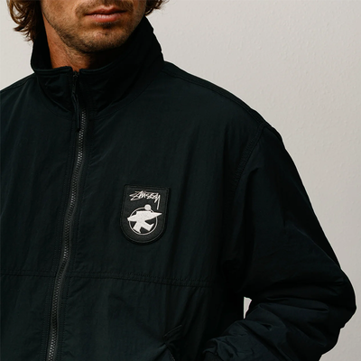 Stussy Polar Fleece Lined Jacket - Black