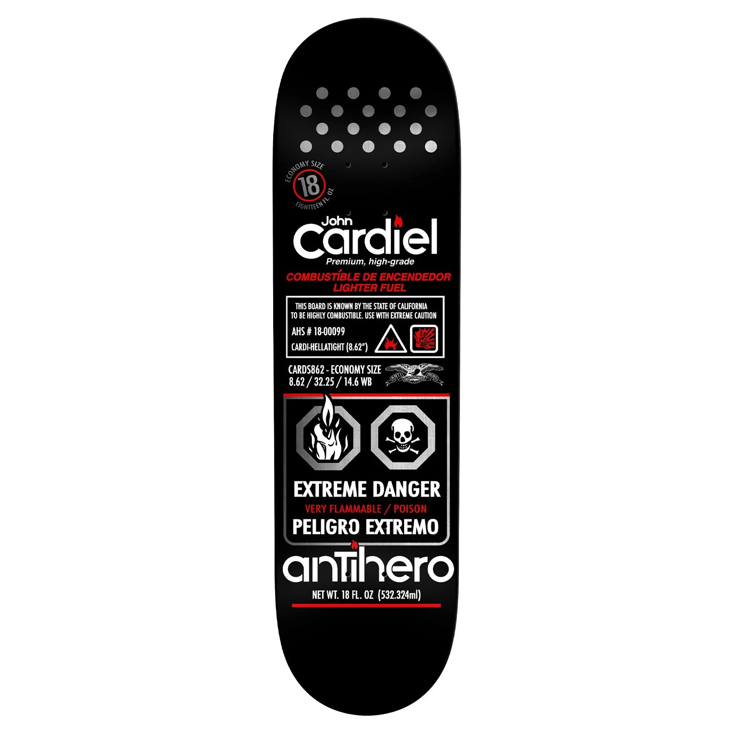 Antihero Cardiel Fueled Up Deck 8.62