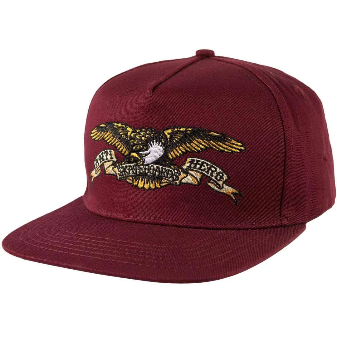Anti Hero Eagle Snapback Hat - Dark Red