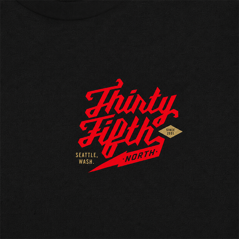 35th North Barr Logo T-Shirt - Black