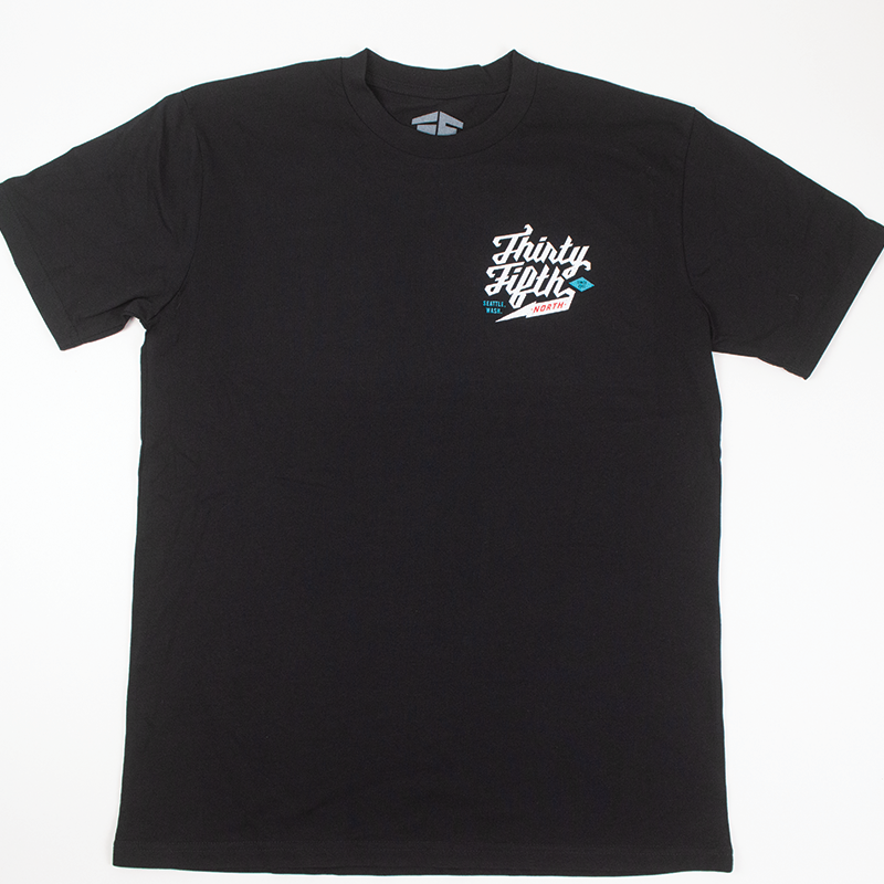 35th North Barr Logo T-Shirt - Merc / Black