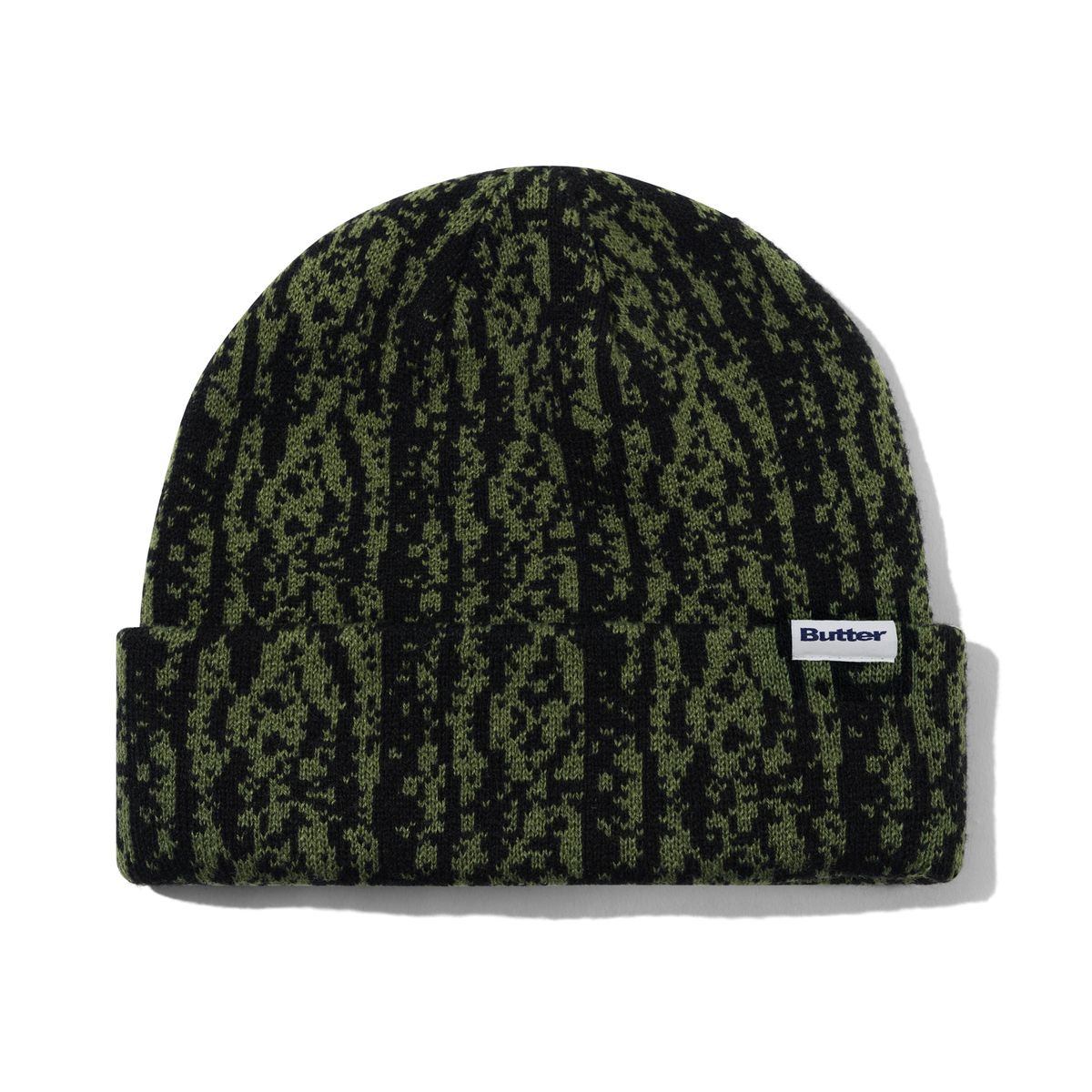 Butter Goods Lowland Camo Beanie - Green