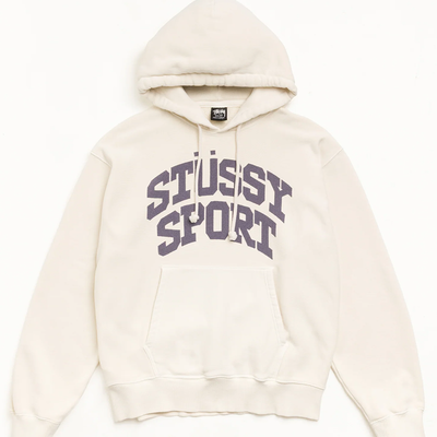 Stussy Block Sport Gar. Dyed Hood - Bone