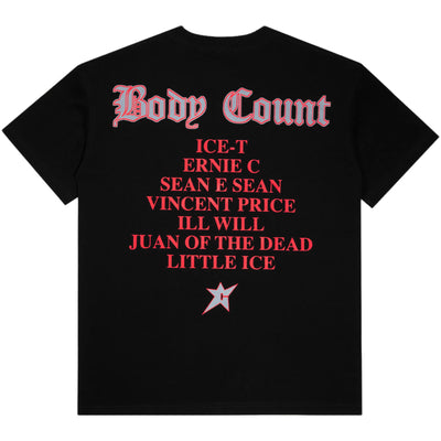 Carpet Body Count Chalk Outline Tee - Black