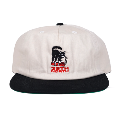 35th North 'Not A Care In The World' Snapback Hat - Cream / Black