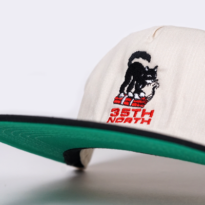 35th North 'Not A Care In The World' Snapback Hat - Cream / Black