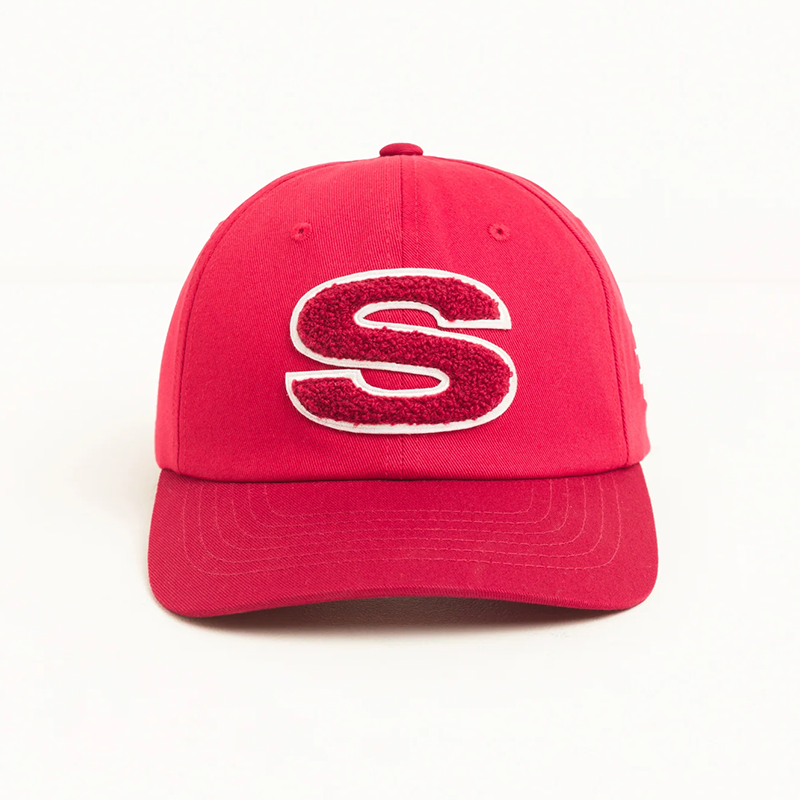 Stussy Chenille S Low Pro Cap - Gym Red