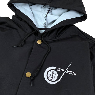35th North Sonic Coach Jacket - Black / Silver