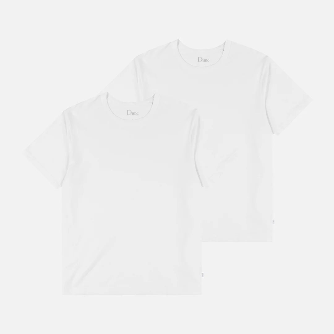 Dime Two Pack Basics T-Shirt - White