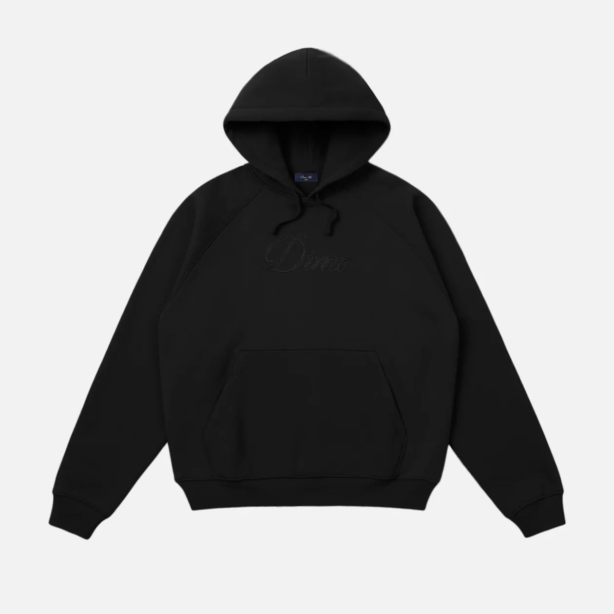 Dime Cursive Hoodie - Black