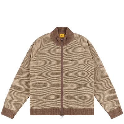 Dime Double Zipper Knit - Camel