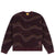 Dime Houndstooth Knit Sweater - Burgundy