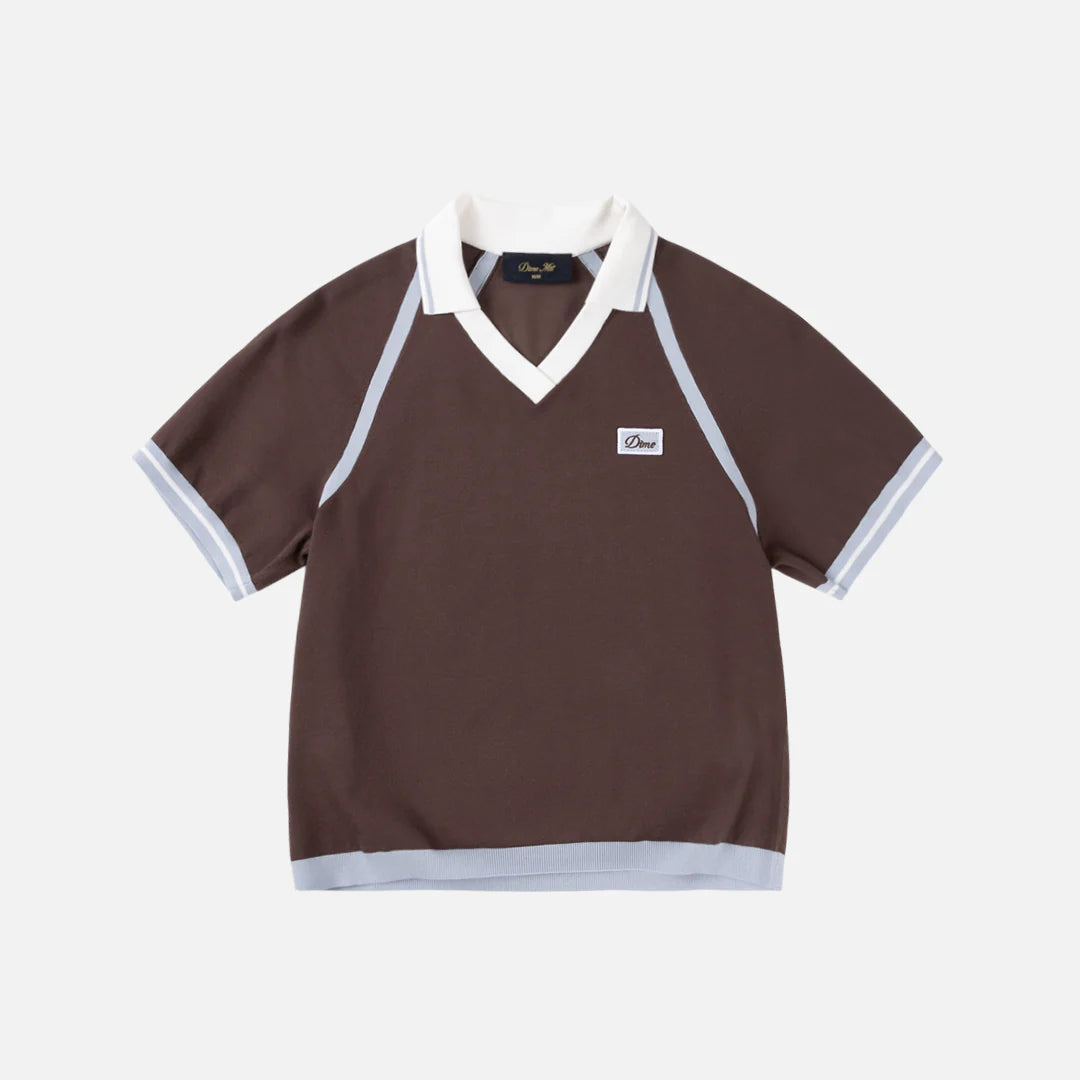 Dime Knitted Jersey - Brown