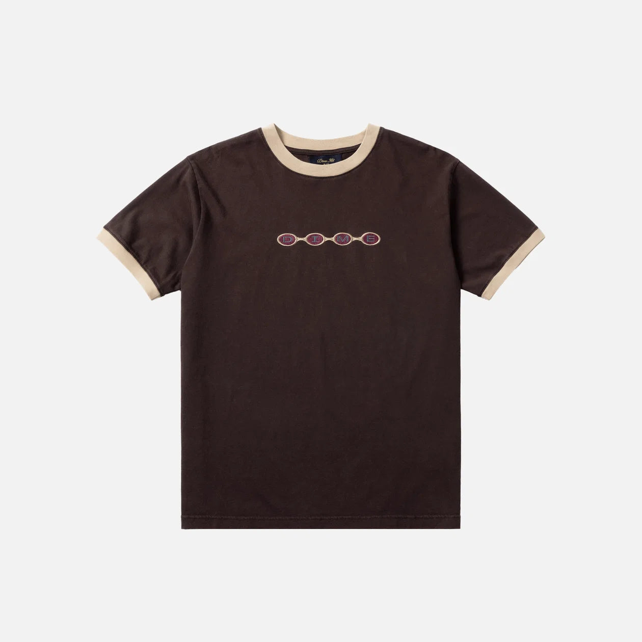 Dime 'Space Ringer' T-Shirt - Brown