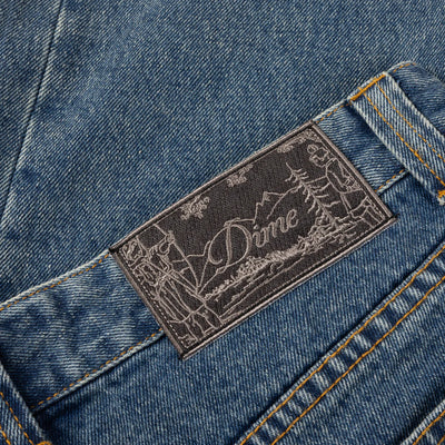 Dime Straight Denim Pants - Stone Washed