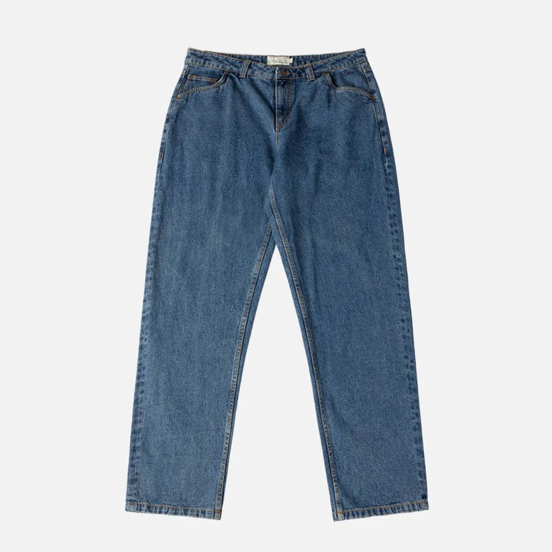 Dime Straight Denim Pants - Stone Washed