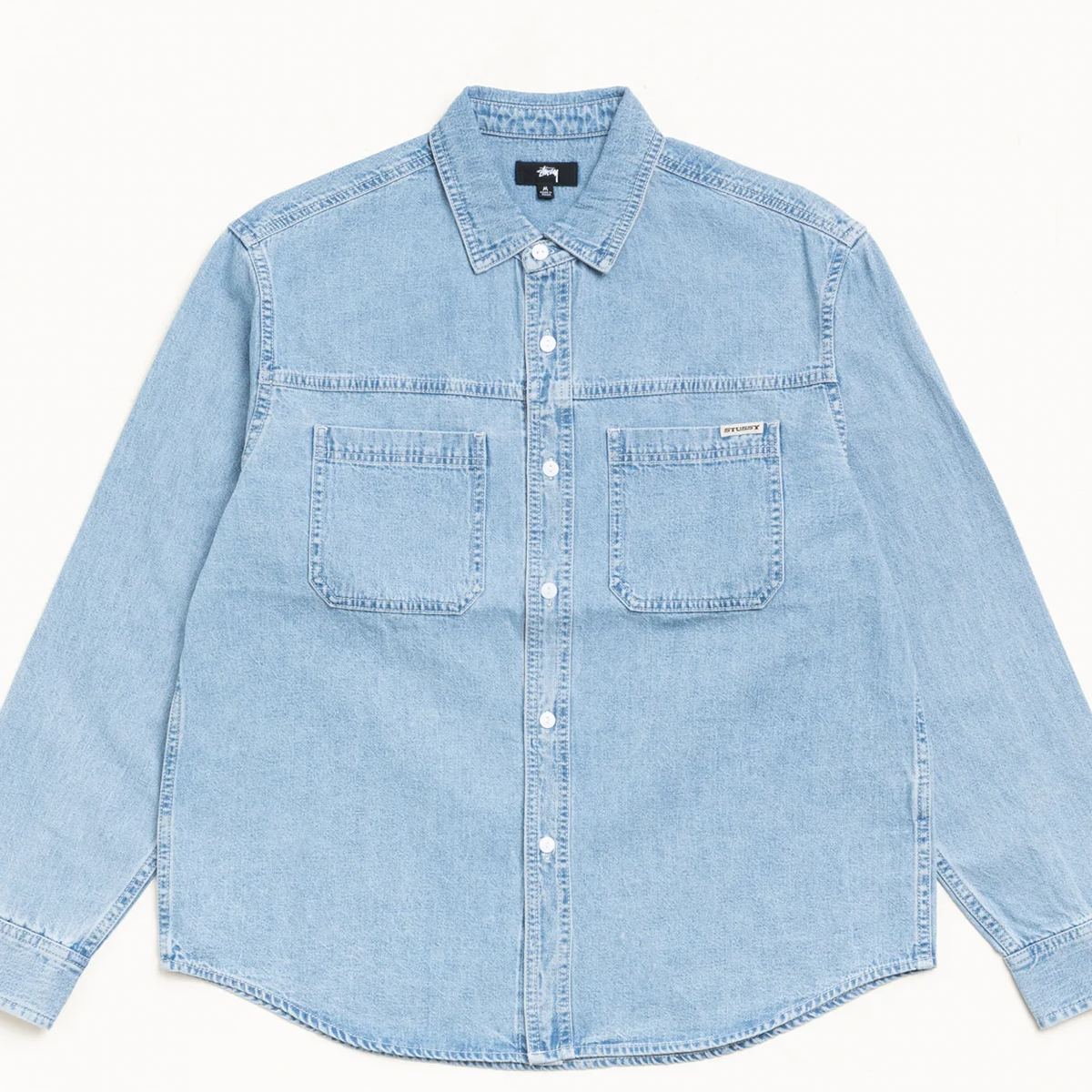 Stussy Work Denim Shirt - Light Denim