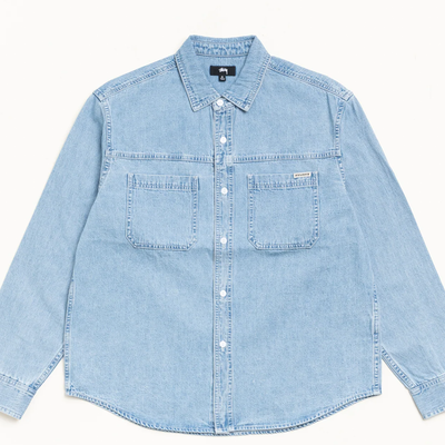 Stussy Work Denim Shirt - Light Denim