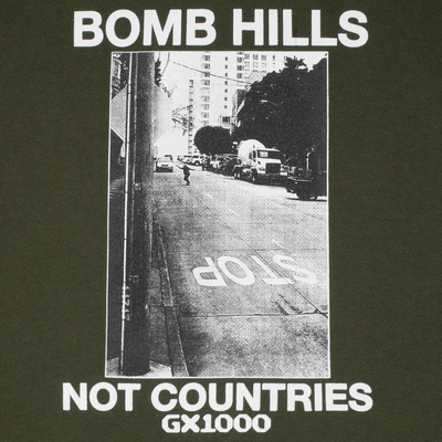 GX1000 Bomb Hills Not Countries Hoodie - Green / White