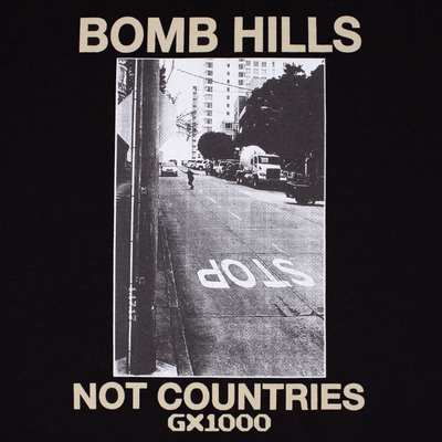GX1000 Bomb Hills Not Countries Tee - Black / Tan