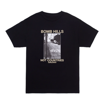 GX1000 Bomb Hills Not Countries Tee - Black / Tan