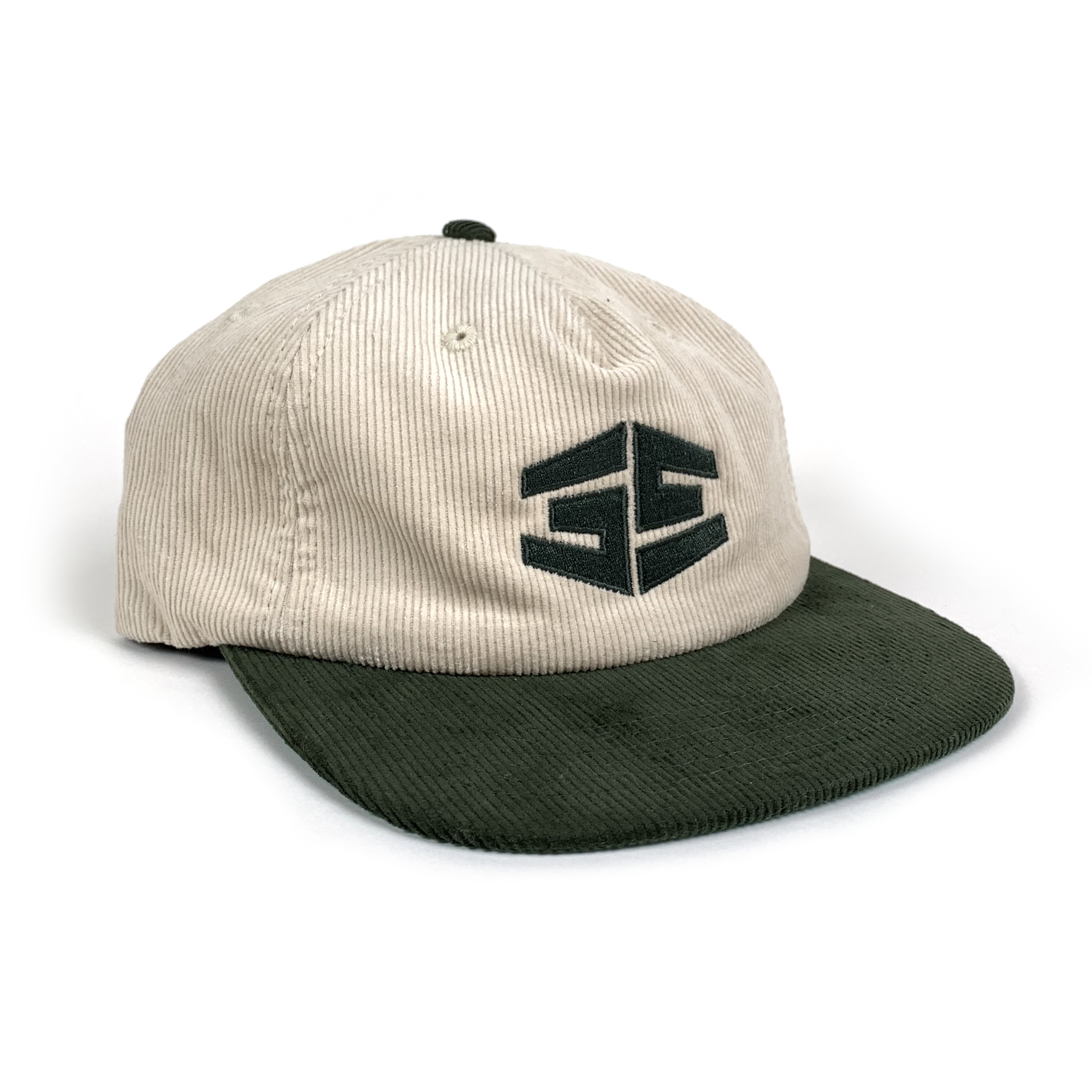 35th North Tron Corduroy Hat - Cream / Pine
