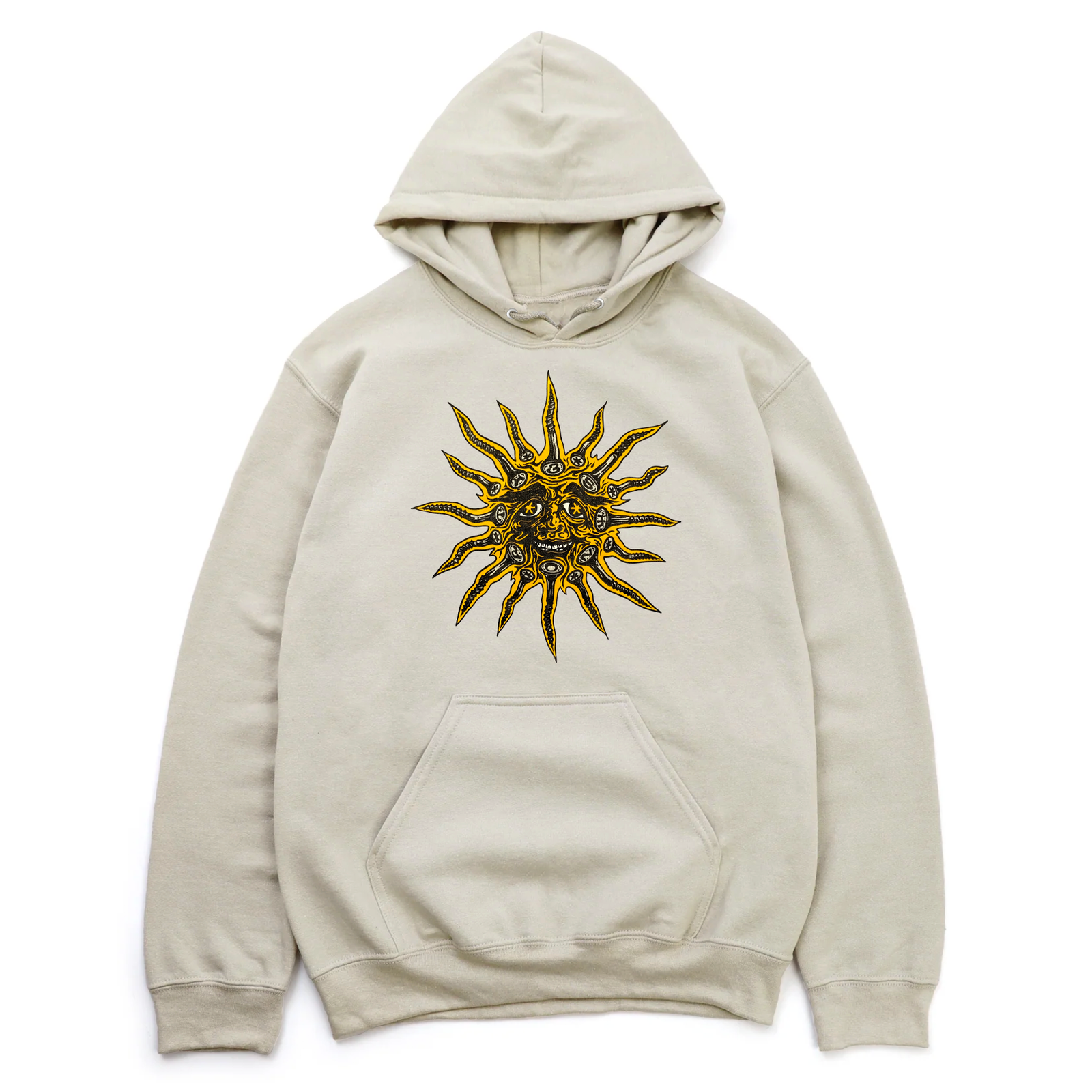 35th North "Young" Sun Hooded Sweatshirt - Light Cement