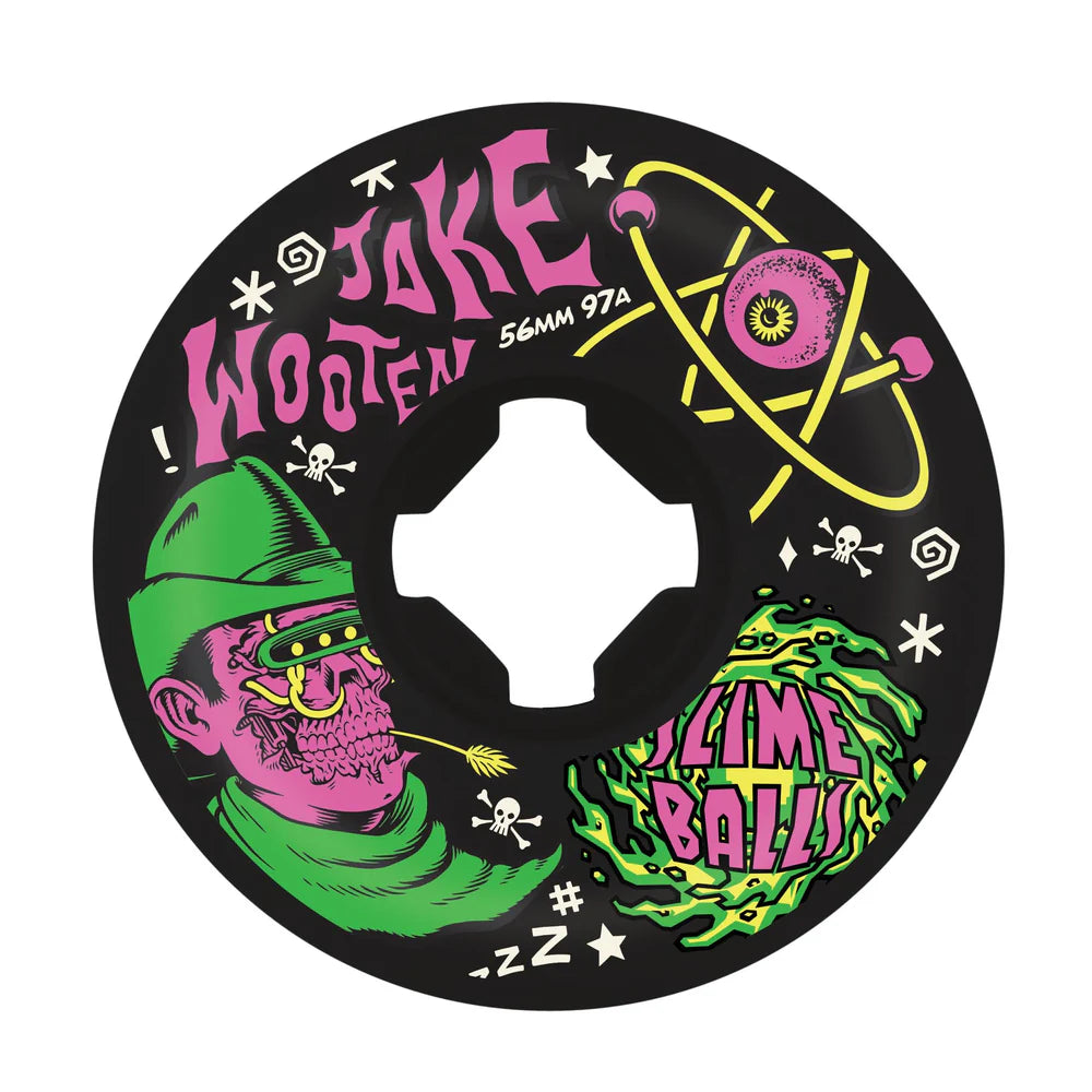 Slime Balls Jake Wooten Fever Dream Black  97a - 56mm