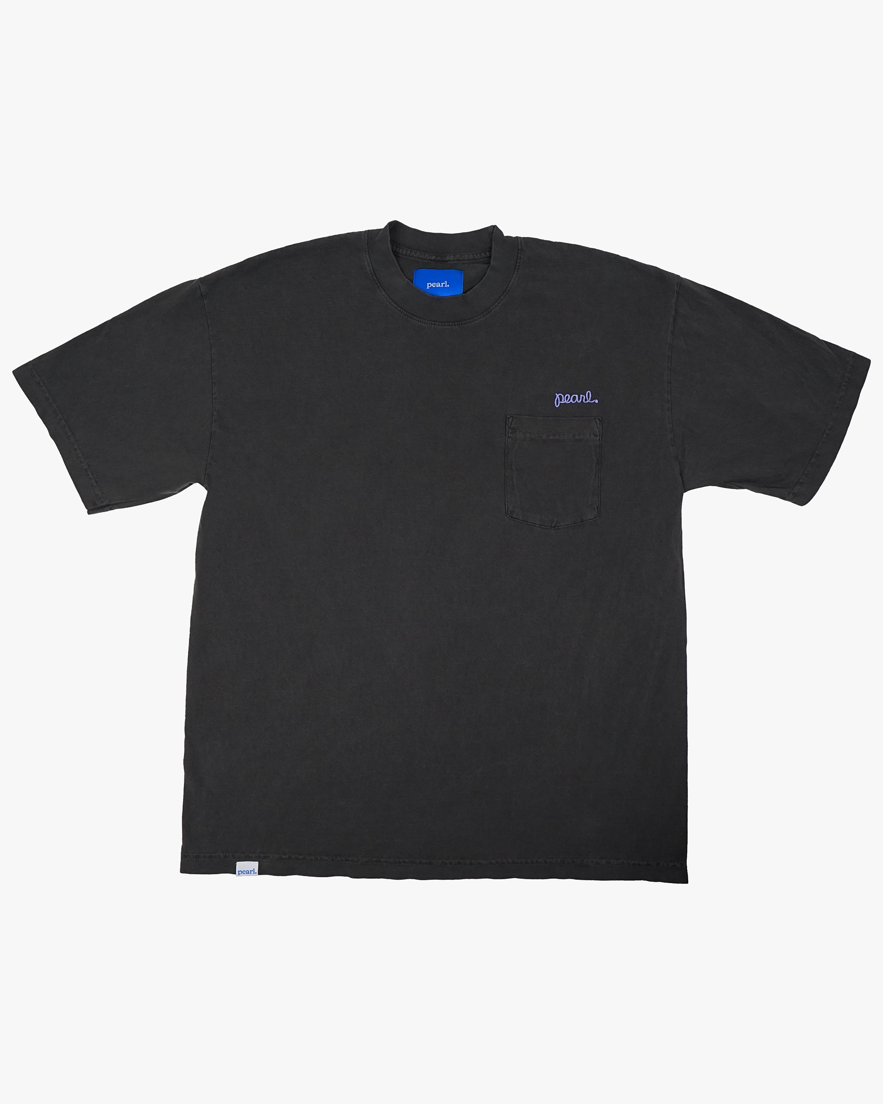 Pearl Barton Script Pocket Tee- Vintage Black