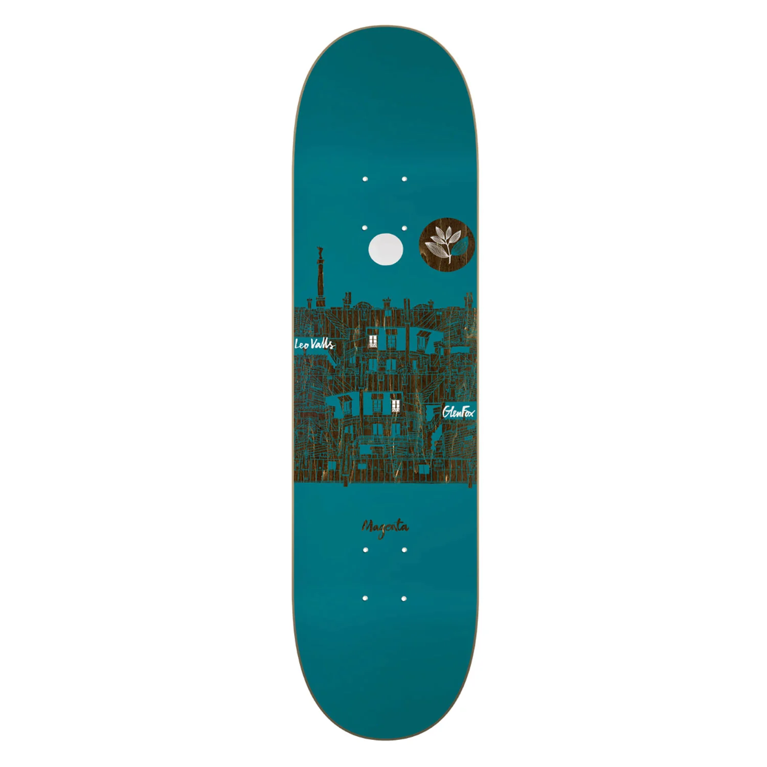 Magenta 'Rooftop' Leo Valls & Glen Fox Deck - 8.25 / 8.5