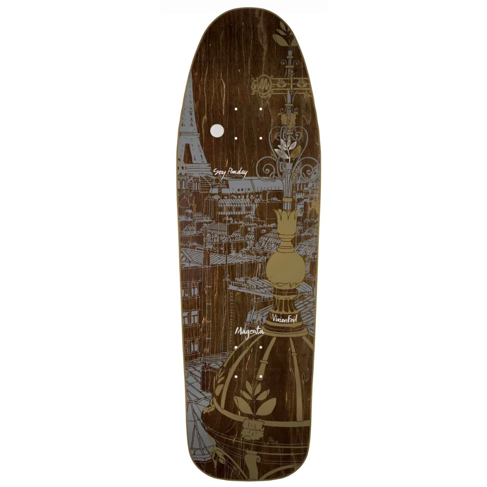 Magenta 'Rooftop' Vivien Feil & Soy Panday Deck - 8.4 1992 Retro Shape