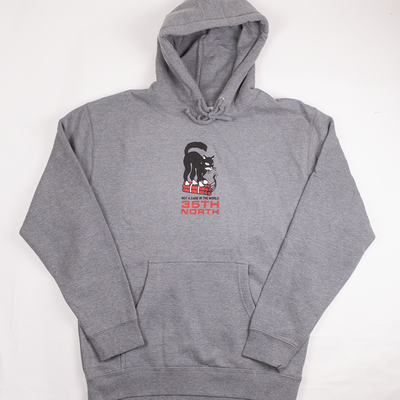 35th North Not A Care Hooded Sweatshirt - Heather Grey