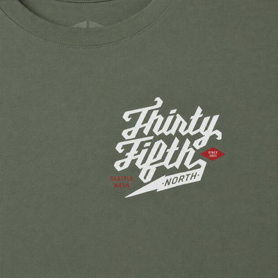 35th North Barr Logo T-Shirt - Cypress